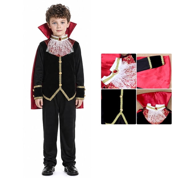 Boys Vampire Kids Dress up Halloween Boys 9-10 Years