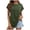 Green, variant on HXWCHs Women Solid UPF 90+ T Shirt Women's Fashion Round Neck Batwing Sleeve Tee with Asymmetric Hem Solid Color Casual Short Sleeve top L Navy