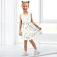 thumbnail image 7 of Girls Dress Small and Delicate Leaves Sleeveless Dress for Girls Hem A-Line Casual Sundress, 7 of 7