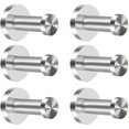 thumbnail image 1 of Ganchos de pared de acero inoxidable, 6 uds., ganchos para armario, ganchos para toallas, ganchos de baño para bata, toalla, dormitorio, cocina JAMW Sencillez, 1 of 5