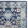 thumbnail image 3 of SAFAVIEH Kazak Caymen Geometric Runner Rug, Blue/Cream, 2' x 8', 3 of 5