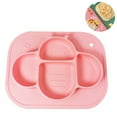 thumbnail image 2 of Assiettes Compartimentées en Silicone pour Tout-Petits - Assiettes Portatives Antidérapantes à Succion pour Enfants, Bébés, Assiette de Souper pour Tout-Petits, 2 of 5