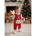 thumbnail image 4 of BemeyourBBs Newborn Baby Boys Girls Christmas Outfit Gingerbread Man Romper Christmas Long Sleeve Pocket Hooded Jumpsuit, 4 of 9
