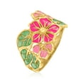 thumbnail image 3 of Ross-Simons Italian Multicolored Enamel Flower Ring in 14kt Yellow Gold, Women's, Adult, 3 of 6