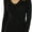 Black, variant on ToBeInStyle Women's Long Sleeve V-Neck T-Shirt