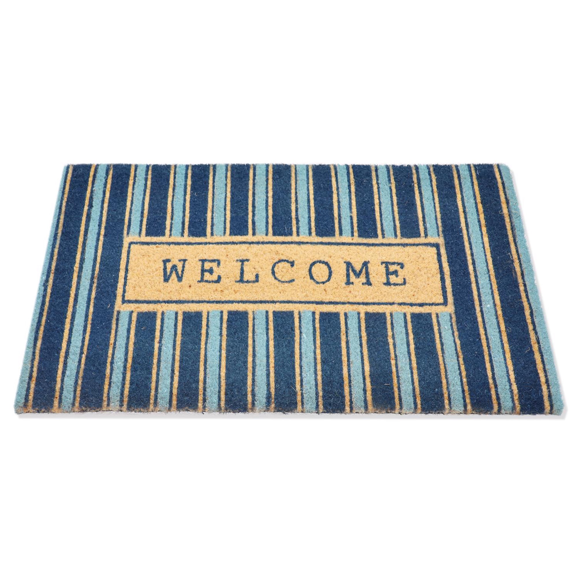 First Concept 18 in. W X 30 in. L Multi-Color Coir Door Mat