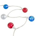 thumbnail image 2 of Patriotic LED G40 Christmas Lights - Red White and Blue - 11' White Wire - 25ct, 2 of 9