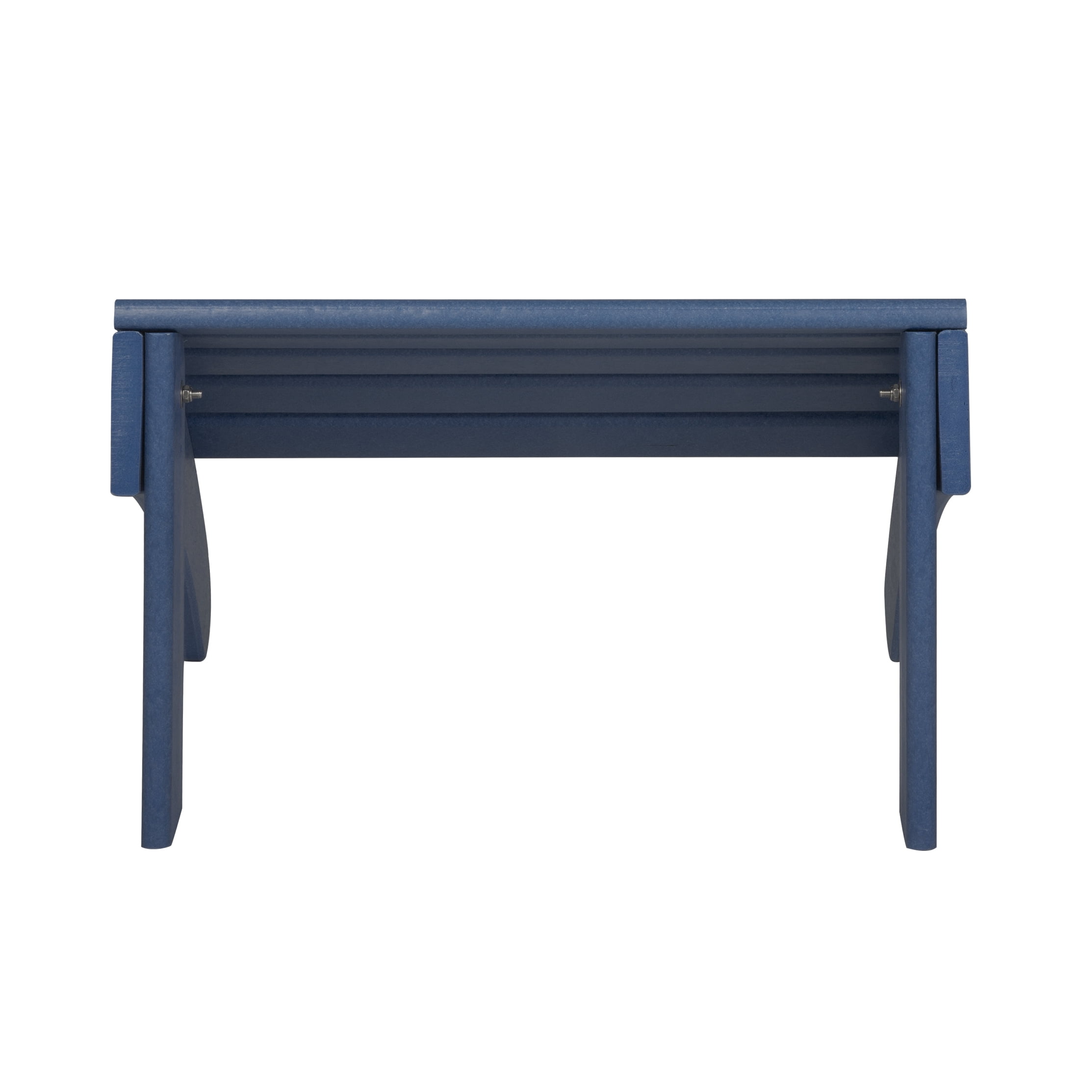 Garden Plastic Outdoor Adirondack Footrest Ottoman, Navy Blue
