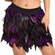 thumbnail image 1 of Gibobby faldas cargo de medio cuerpo con plumas para mujer, ropa para el escenario europea y americana(Morado, S), 1 of 4