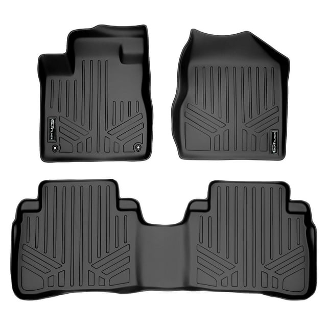 MAXLINER Floor Mats 2 Row Liner Set Black for 2009-2014 Nissan Murano