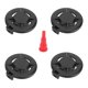 thumbnail image 3 of 4 cartuchos de combustible de butano con tapa protectora, accesorio de repuesto, piezas de alto rendimiento Negro, 3 of 8