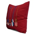 thumbnail image 2 of Simply Daisy, 16 x 16inch, Oar Multi Painted, Geometric Print Pillow, Red, 2 of 2
