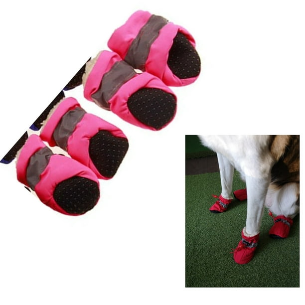 A99 PSB 4 Pcs Pet Dog Socks Anti Slip Dog Snow Boots Dog Shoes for Small  Medium Size Dogs Booties Paw Protector Warm Pet Boots for Puppies (#2,  Pink) 