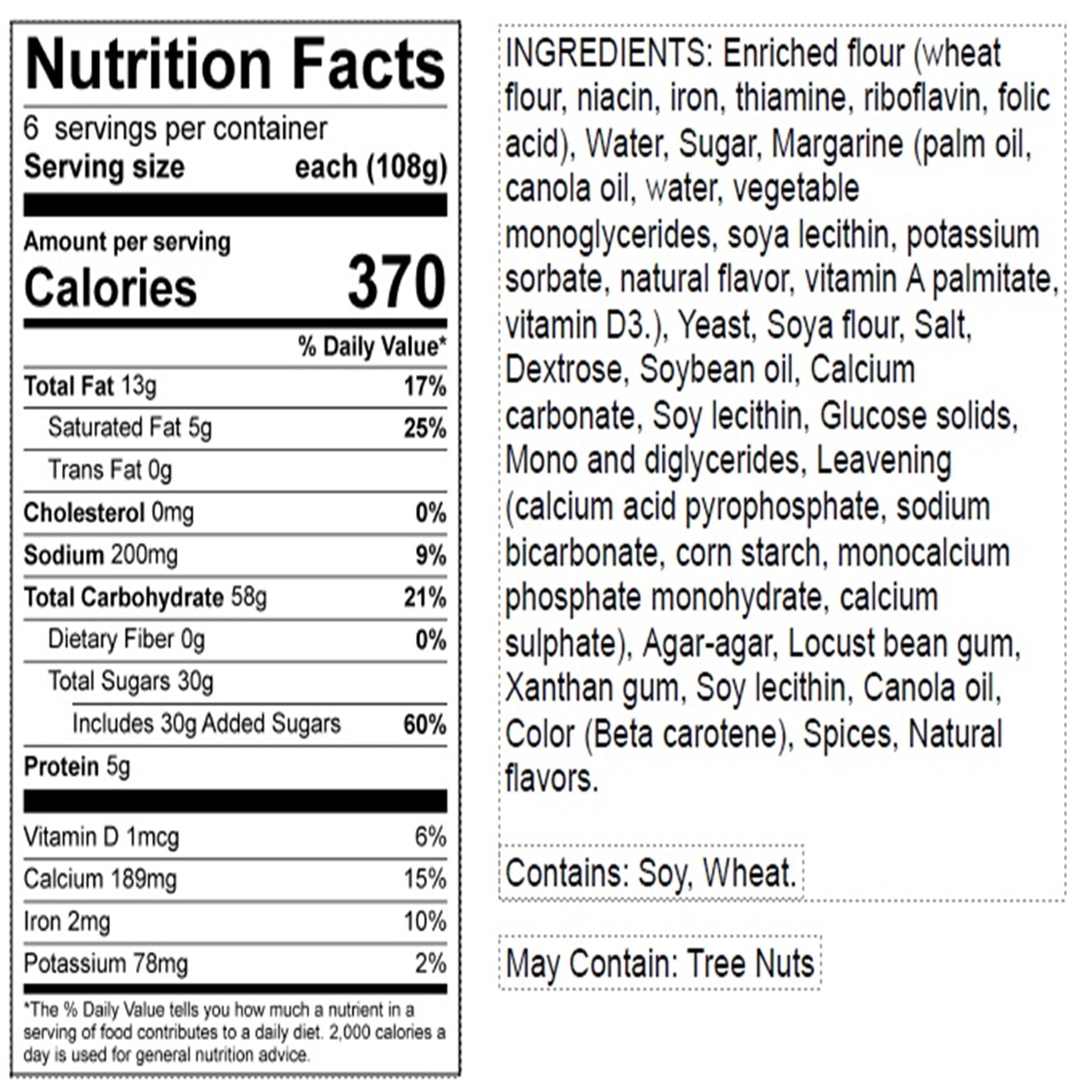 Marketside Fresh Cinnamon Rolls, 22.9 oz, 6 Count per Tray (Baked & Ready to Eat)