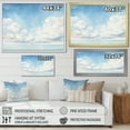 thumbnail image 4 of Designart "Minimalist White Clouds Vista I" Clouds Floater Framed Wall Art Prints, 4 of 5