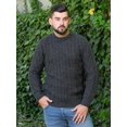 thumbnail image 5 of SAOL 100% Merino Wool Men's Aran Traditional Fisherman Cable Knit Sweater Irish Crew Neck Pullover Made in Ireland, 5 of 7