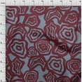 thumbnail image 4 of oneOone Silk Tabby Maroon Fabric Abstract Floral Sewing Craft Projects Fabric Prints By Yard 42 Inch Wide, 4 of 4