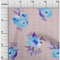 thumbnail image 1 of oneOone Organic Cotton Poplin Twill Fabric Chevron|Watercolor Leaves & Peony Floral_Printed Craft Fabric BTY 42 Inch Wide, 1 of 4