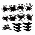 thumbnail image 4 of Pegatinas de pared de murciélago de Halloween, calcomanías creativas, decoración de arte de pared moderno con luz para 30 piezas, 4 of 9