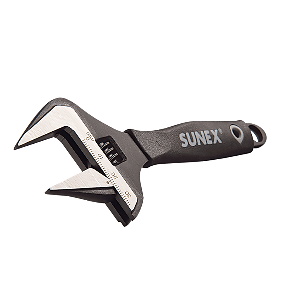 Dasket Adjustable Wrench Spanner 10 Wide Jaw Mouth Wide with Soft Grip Hand Tool