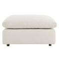 thumbnail image 4 of Modular Ottoman Accent Chair, Ivory White, Fabric, Living Kitchen Cafe Bistro Hospitality Restaurant, Modern Contemporary HB34622, 4 of 8