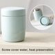 thumbnail image 5 of Naiovety Taza de estofado de comida de acero inoxidable de 250 ml, contenedores grandes, fiambrera de bolsillo, termos de vacío térmicos, buen sellado, Decoración del hogar Azul Naiovety HA023981-02, 5 of 5