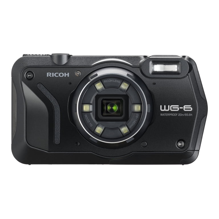 RICOH　WG-6 Ricoh WG-6 Digital Camera (Black) with Gadget Bag and 64GB Memory