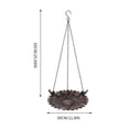 thumbnail image 4 of Xihbxyly Comedero para Pájaros de Hierro Antiguo, Colgante Tallado a Mano, Resistente Al Viento, Decoración de Exteriores, Interacción con La Naturaleza, Estilo Rural, Avistamiento de Aves, Esencial, 4 of 7