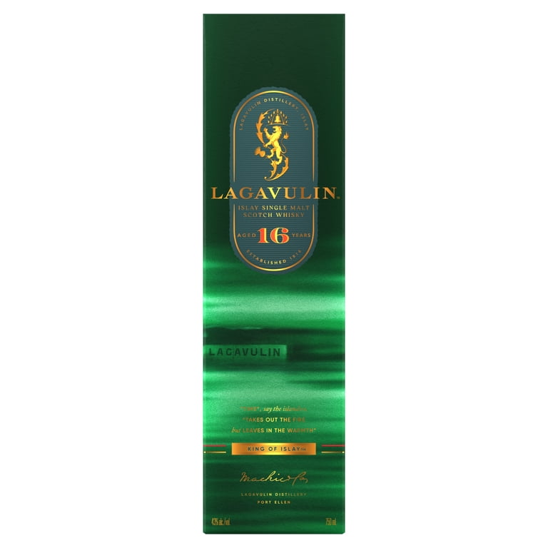 Lagavulin 16 Year Old Islay Single Malt Scotch Whisky, 750 mL, 43