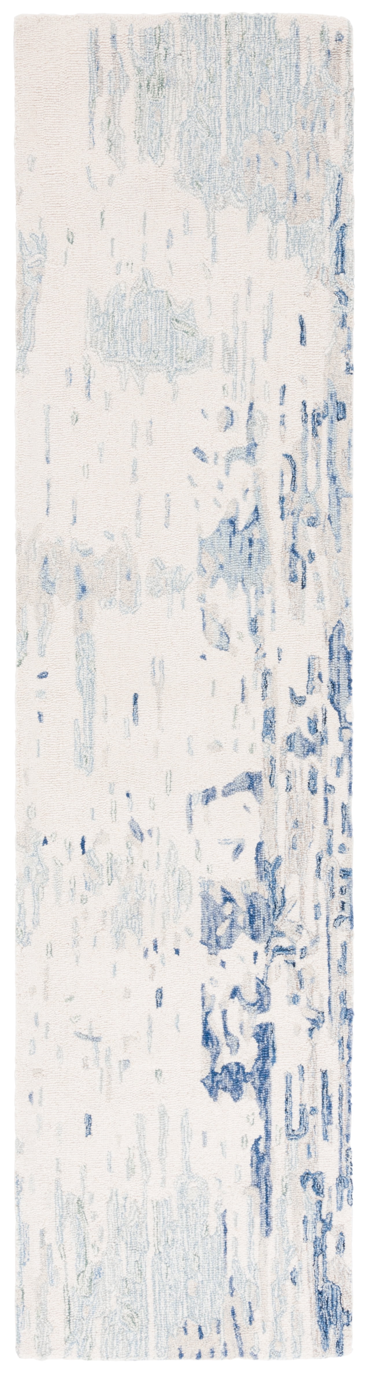 Safavieh Metro Teague Abstract Runner Rug, Ivory/Blue, 2'3" x 9'