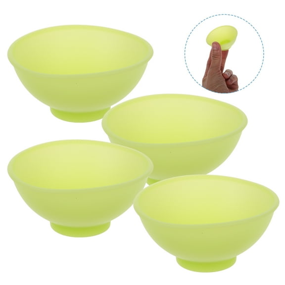 IBASETOY 4pcs Small Mixing Bowls Light Green Compact Bowls for DIY Mask