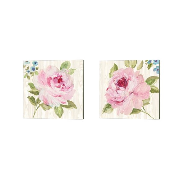 Metaverse Wild Apple Portfolio 'Driftwood Garden' Canvas Art (Set of 2)