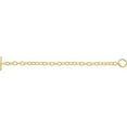 thumbnail image 2 of 925 Sterling Silver Yellow Plated 8 Inch Polished Toggle Bracelet Link Bracelet for Women, 2 of 2
