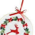 thumbnail image 3 of AMLESO Embroidery Tools Plants Hand Needlepoint Cross Stitch Material Arts Hoop Reindeer, 3 of 5