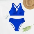 thumbnail image 5 of Aofany Plus Size Womens Bikini Sets High Waisted Swimsuit Bikini Bathing Suit for Women Two Pieces Swimwear, 5 of 6