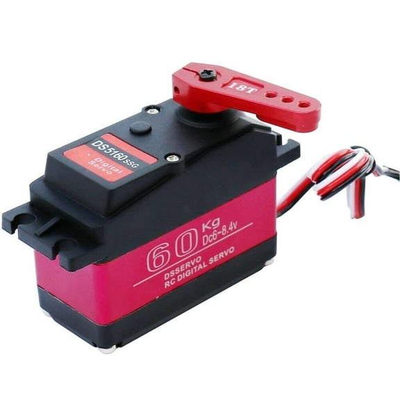 High Torque Metal Gear Digital Servo for Axial SCX6 60kg, Fast Response, RC Car Upgrade Servo