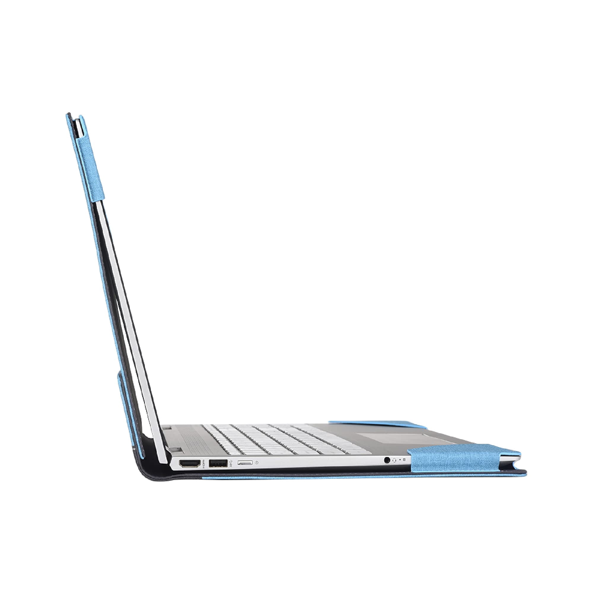 Laptop Cover Case for LG gram Pro 16-inch OLED 2024~2025 [not Compatible with Any Other Model] .2-in-1 PU Leather Detachable Notebook Sleeve（Light blue）