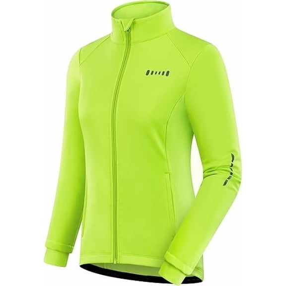 Qualidyne Women's Cycling Jacket Windproof Thermal Winter Running Cold Weather Bicycle Biking Jacket Softshell Warm