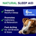 thumbnail image 2 of Melatonin for Dogs to Sleep 6mg - Doggie Sleep Aid Treats - Sleeping Pills for Anxiety - Extra Strength Calming Chews Large & Medium Breed Help Sleep at Night - Made in USA - 120Ct, 2 of 8