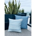 thumbnail image 2 of Blue Yacht Stripe 20x20 Indoor Outdoor Pillow Default Title, 2 of 6