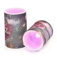 thumbnail image 2 of ALAZA Heart Christmas 2 PCs LED Flickering Flameless Candles with Remote Timer Battery Operated Candle, 2 of 7