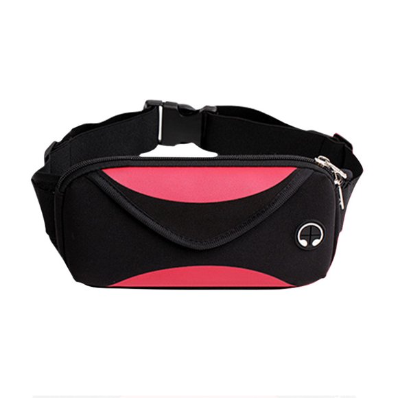 Running Belt Fanny Pack - Water Resistant Running Phone Holder For Women Men Jogging Hiking Fitness - red