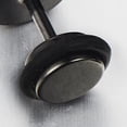 thumbnail image 3 of Jinsinto Stainless Steel Mens Triangle Stud Earrings with Greek Key Pattern, Screw Back 2pcs, 3 of 4