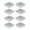 White Without Back Adhesive, variant on 8 Pcs Aluminum Heat Sink Heatsink Cooler Set with Adhesive Thermal Tape, 1.97 x 1.97 x 0.59 in / 50 x 50 x 15 mm, High Performance Cooling Component for CPU LED Power Amplifier