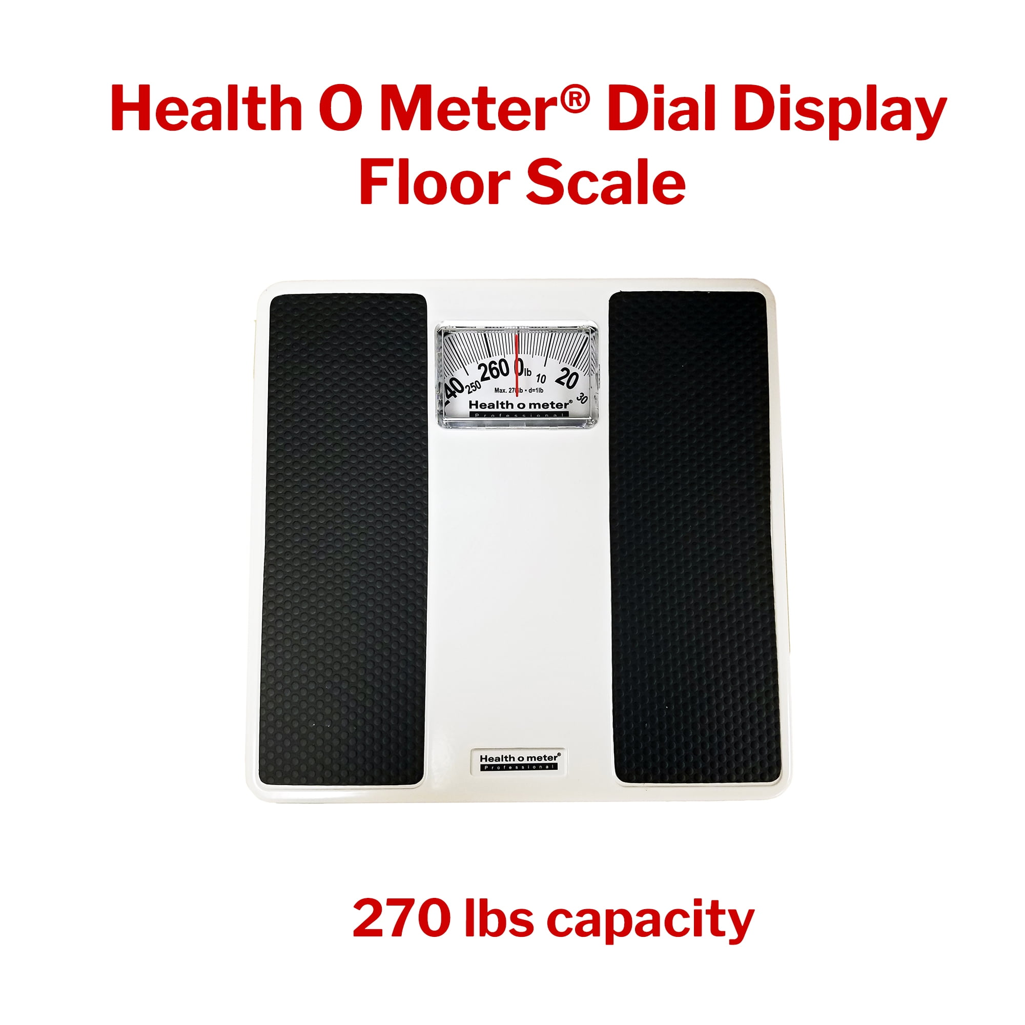 Health-o-Meter Full View Analog Dial Display Bathroom Scale