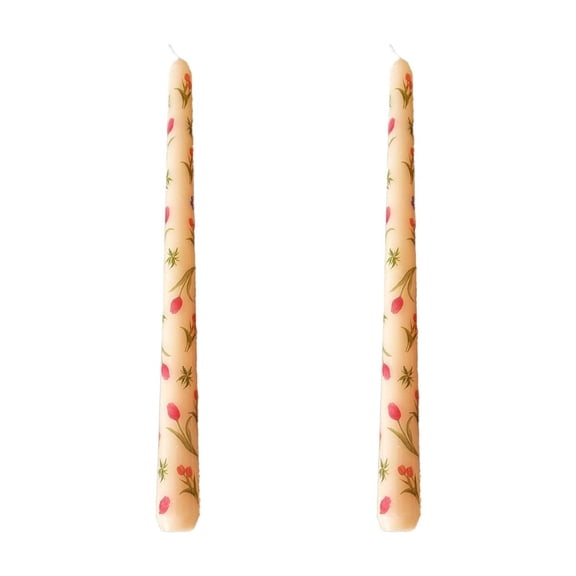 YFTDEY Long Candle Set, Romantic Candlelight Dinner, Wedding Decoration, Tasteless Candlestick, Elegant Home Decor, Multicolor Tapered Candles for Events