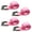 Pink, variant on 10 Pack 1" x 10 ft USA Heavy Duty 1" Endless Cam Buckle Cargo Lashing Strap for Motorcycle Bicycle,Blue