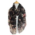 thumbnail image 2 of Bufanda Rectangular Gerinly Estampado Pajaros Primavera Algodon Voile 180x85cm, 2 of 5