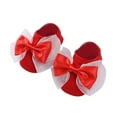 thumbnail image 1 of XDZJLR Chaussettes Bébé Chaussures Souples Nœud Bas de Sol Princesse pour Garçons Filles Enfants Chaussettes Rouges, 1 of 7