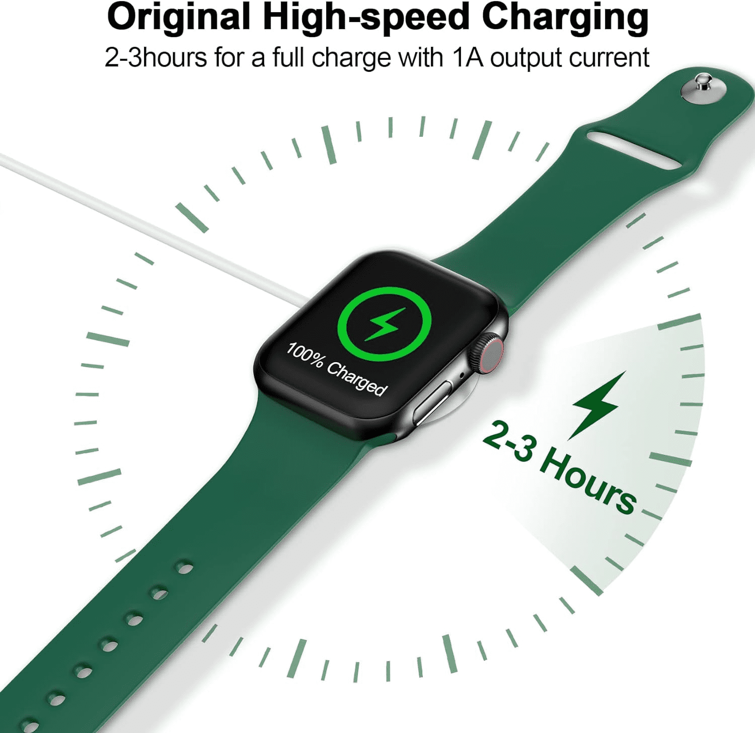 CIYOYO 3.3Ft Watch Charger Fit for iWatch Series Portable